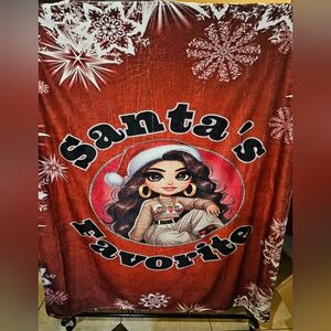 Santa's favorite cute girly blanket